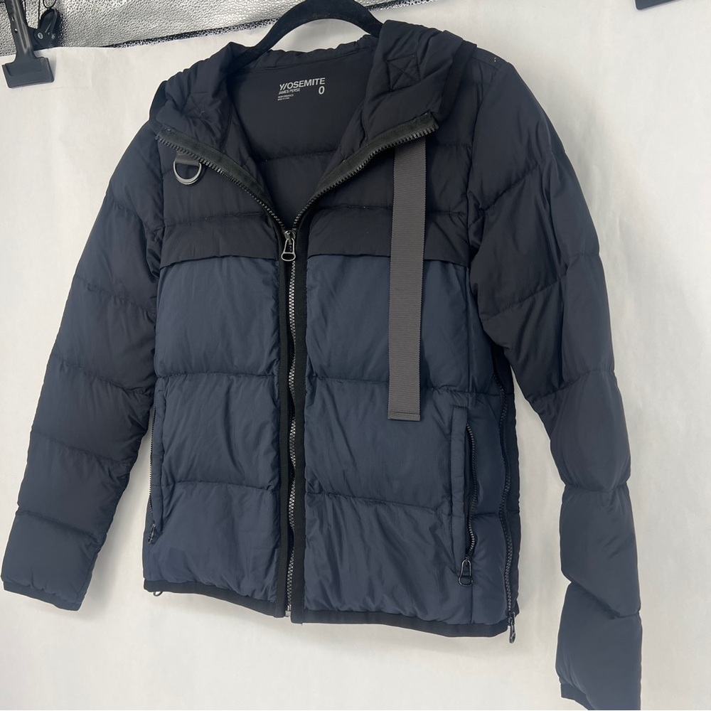 James Perse Dark Puffer Jacket y/osemite white goose down/goose feather
